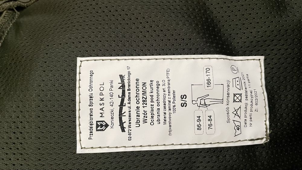 Ubranie ochronne goretex, mysliwskie, wodoszczelne