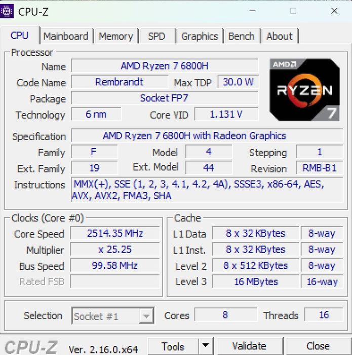 Mini PC Genmachine 6800H