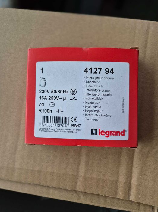 Interruptor horário analógico legrand 412794, novo