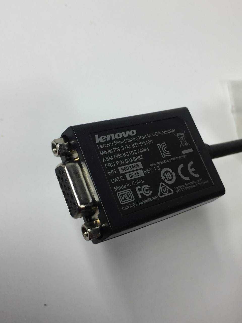 Кабель lenovo displayport mini d-sub (vga) model stdp3100 p/n: 03x6865