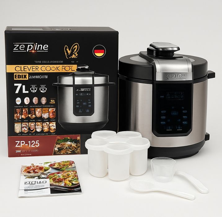 Мультиварка скороварка йогуртниця 29 програм, 7л, 3000w Zepline ZP-125