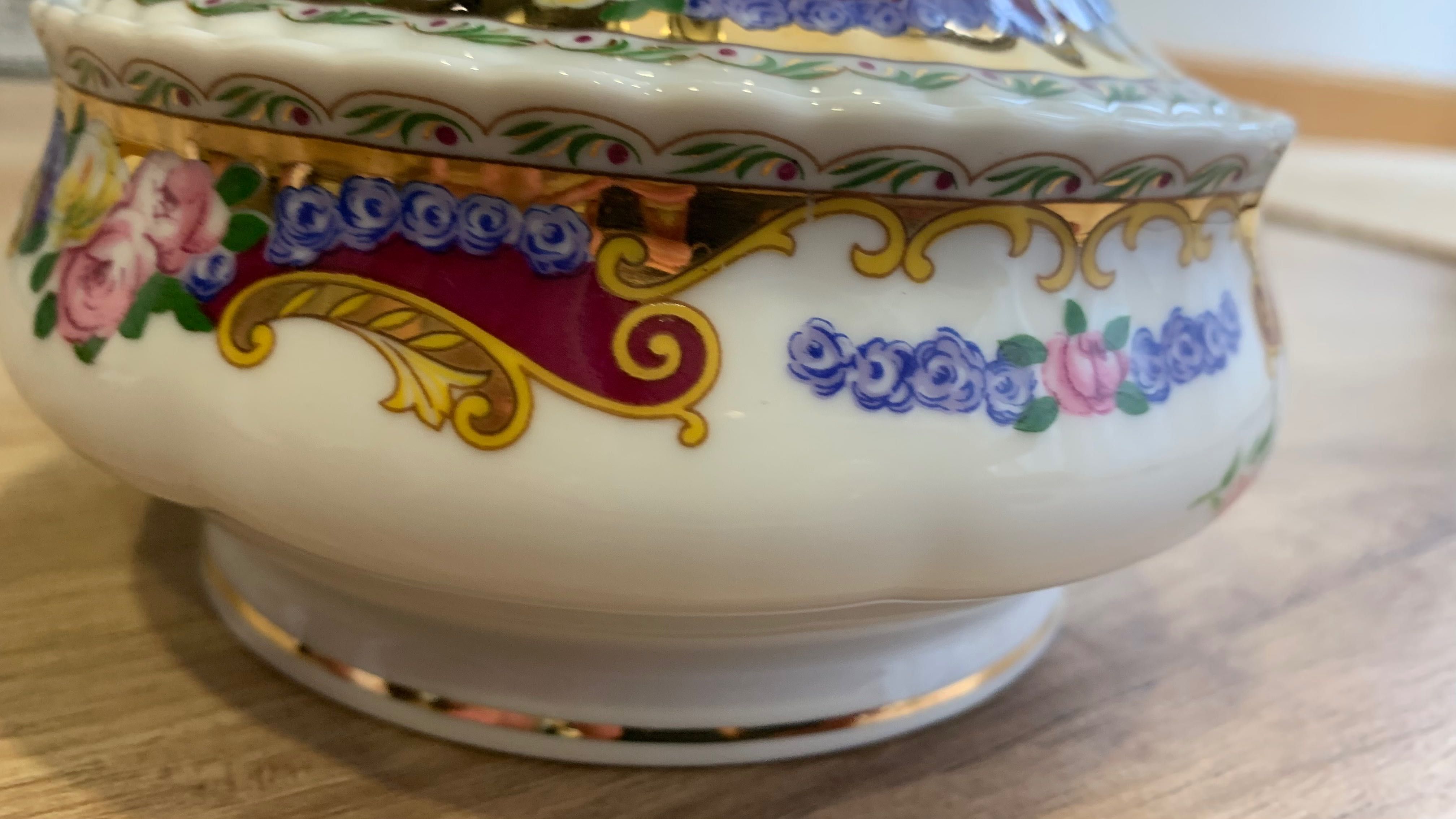 Guarda jóias em porcelana de Limoges