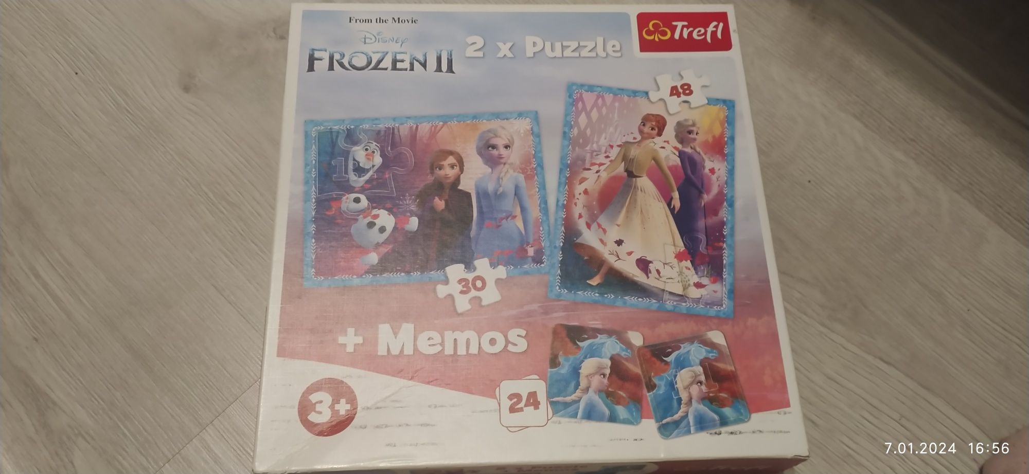 Puzzle 4+ minnie oraz puzzle kraina lodu i memory