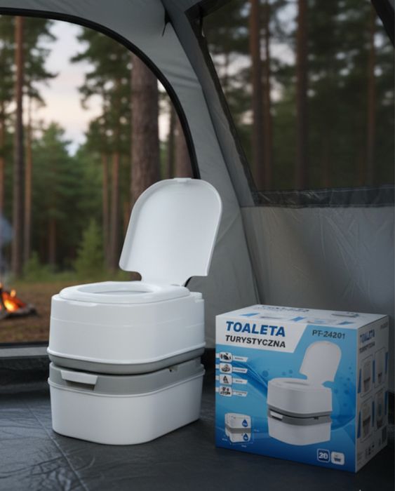 Toaleta turystyczna przenośna mobilne WC na działkę,kemping,pod namiot