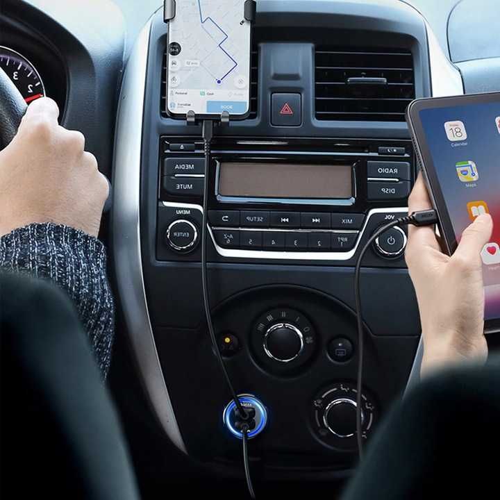 Szybka 3.1A ŁADOWARKA samochodowa QUALCOMM QC 3.0 2xusb