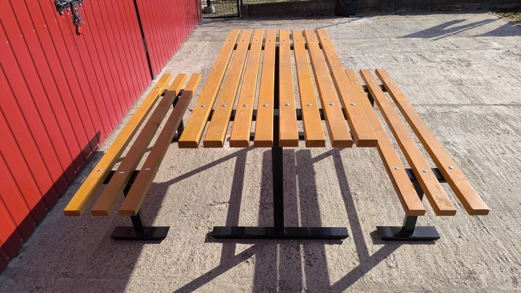 Meble Ogrodowe Dwie Ławki i Stół 160Cm Transport