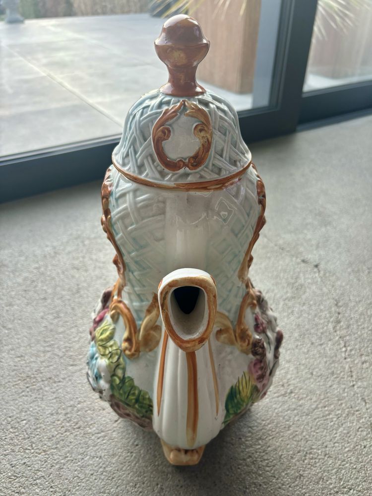 Wielki Stary Dzban porcelanowy sygnowany Capo Di Monte 45cm Włochy