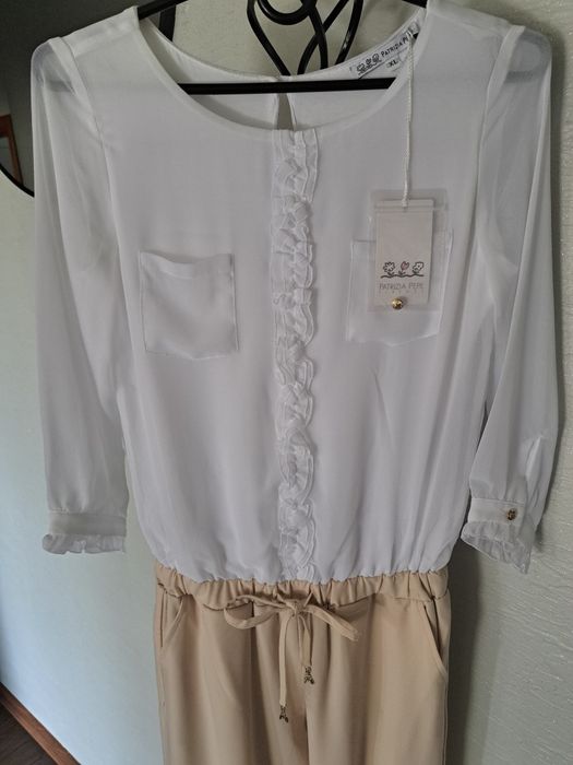 Kombinezon Patrizia Pepe..rozmiar z metki włoskie Xl...Ale dobre na S