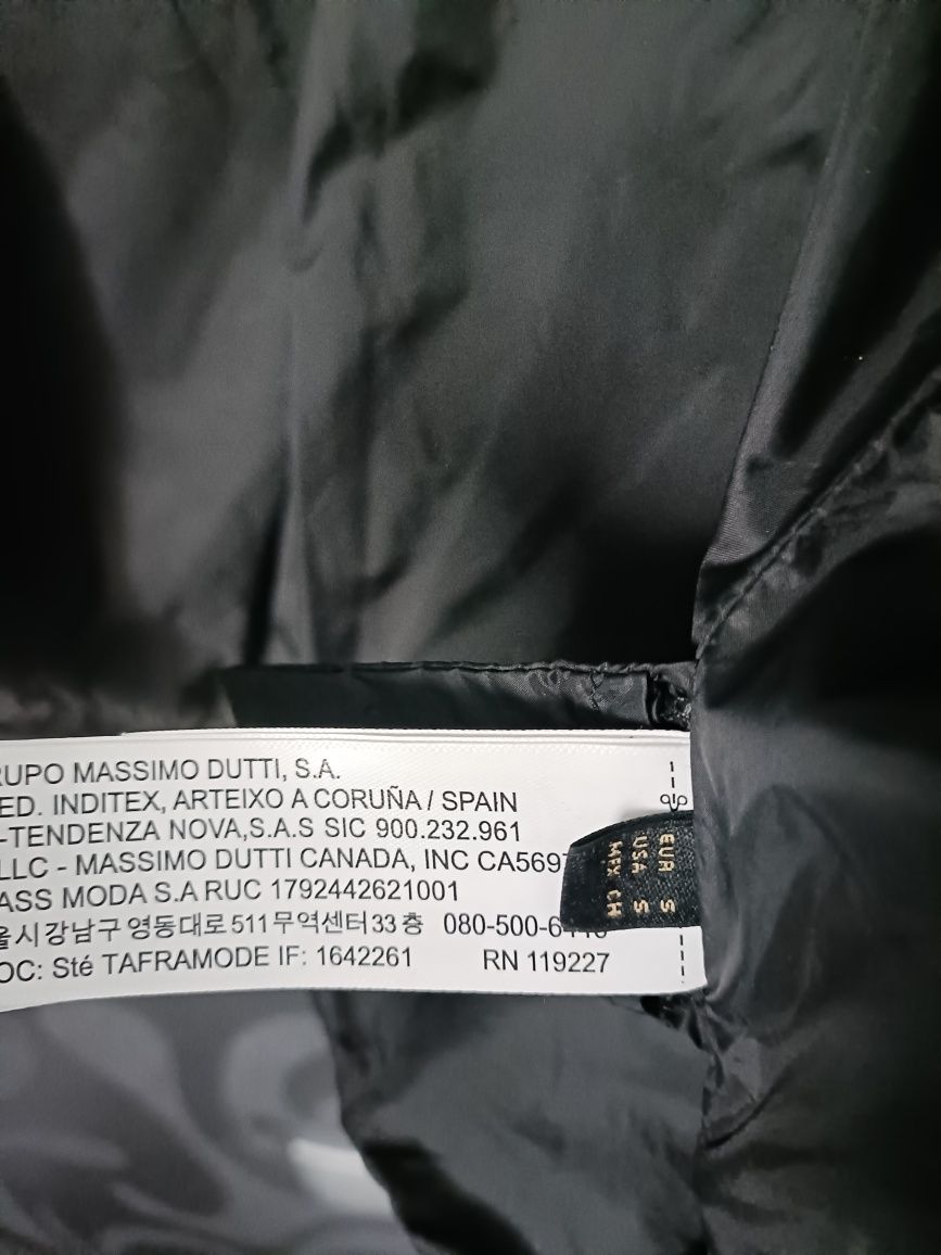 Kurtka puchowa Massimo Dutti rozm S oversize