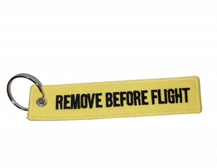 Breloczek do  keyspinner REMOVE BEFORE FLIGHT różne kolory