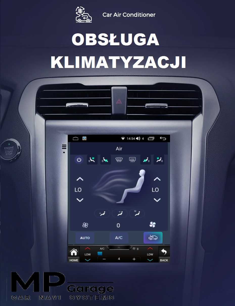 Radio Nawigacja Ford Mondeo MK5 Android Tesla 4/64 CarPlay 4G Montaż