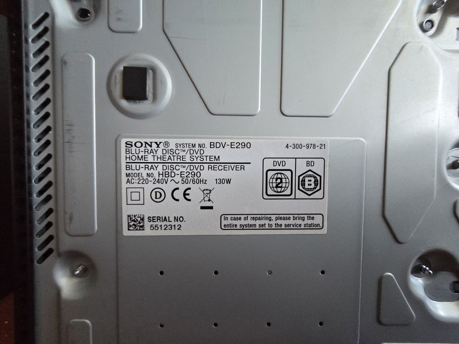 Zestaw kina domowego SONY BDV-E290