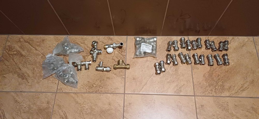 Zawory,filtry,kolanka,kształtki mosiężne,ocynkowane.