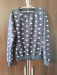 Granatowa bluza w serduszka ZAVA 146