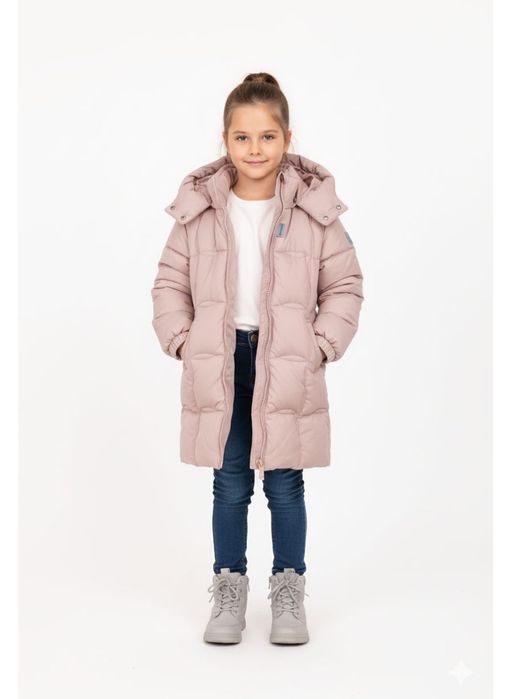 Куртка пальто пуховик зимовий на дівчинку nessta 122