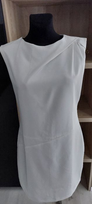 Elegancka Biała ołówkowa sukienka Rozm. 42