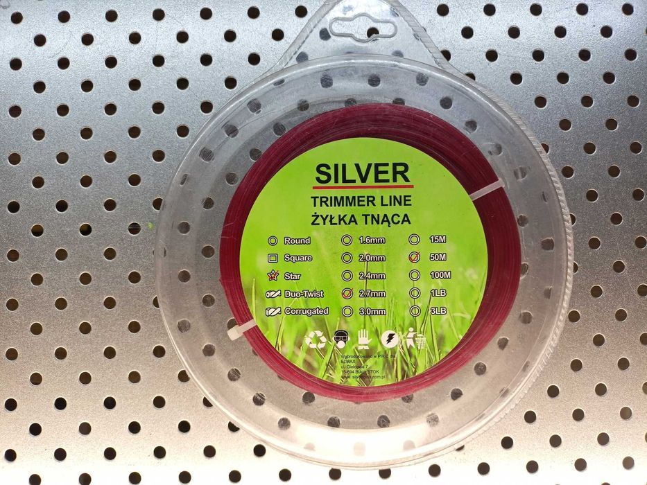Żyłka do cięcia trawy gwiazdka 2,7mm x 50m żyłka tnąca do trawy