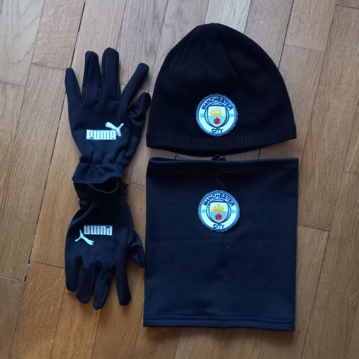 Реал Манчестер Арсенал набори Шапка баф рукавички зимові комплекти