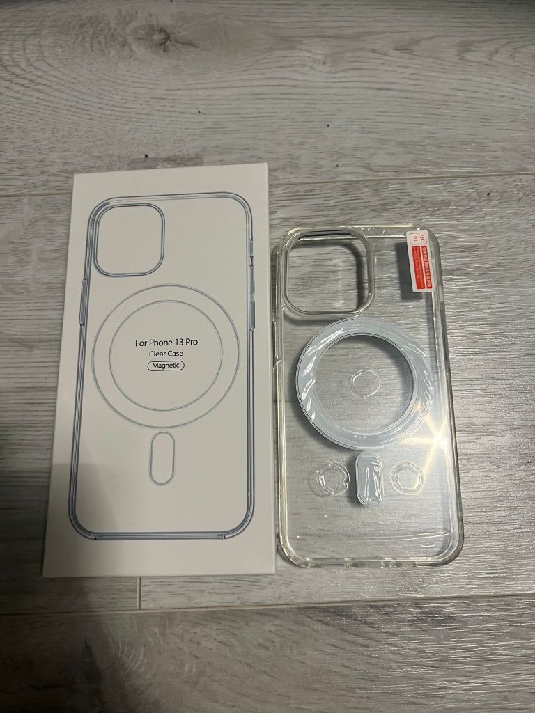 iPhone 13 Pro Clear Case MagSafe + szkło 9H! Etui pokrowiec futeral