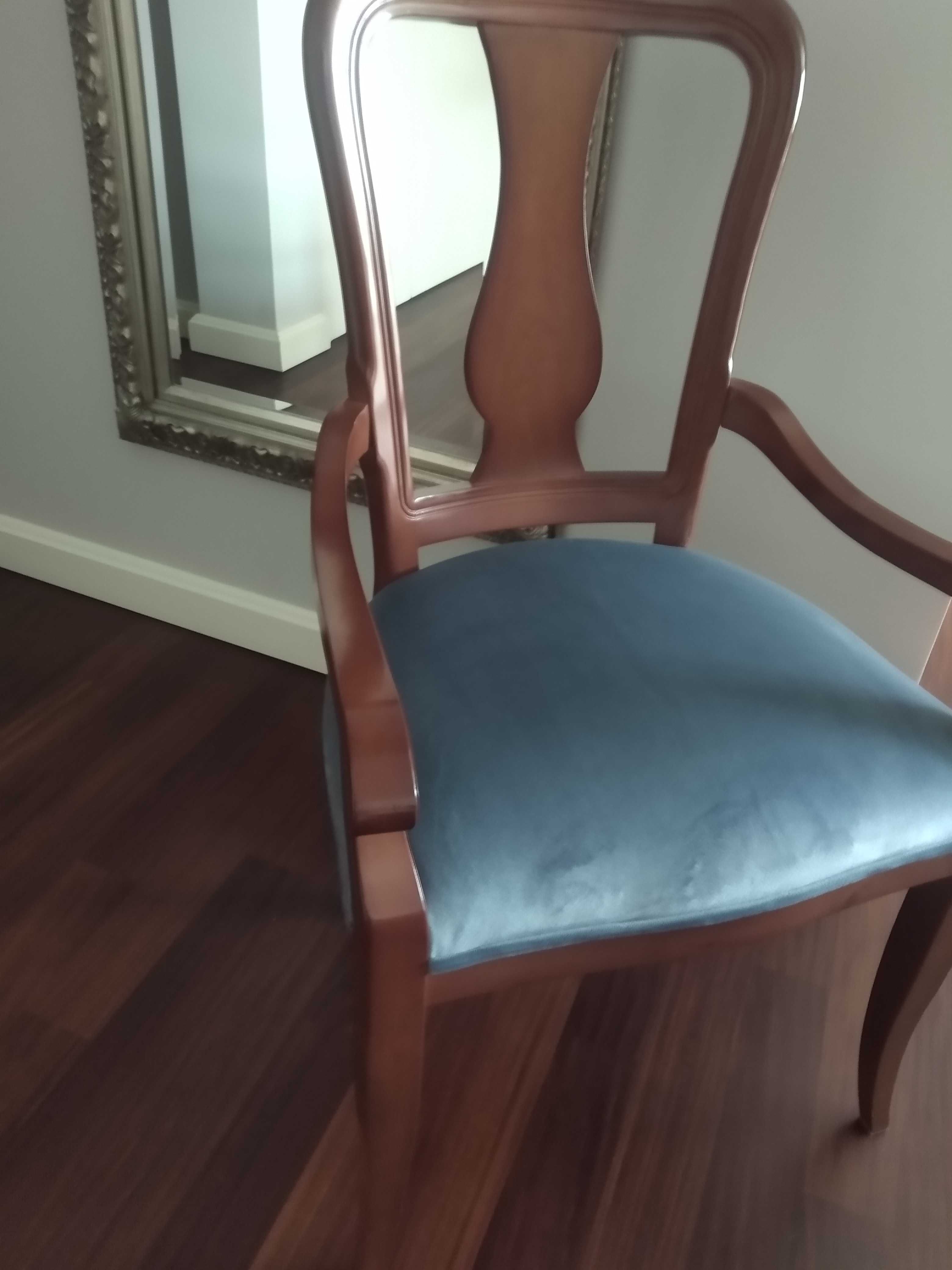 Krzesła z litego orzecha włoskiego 12 szt.