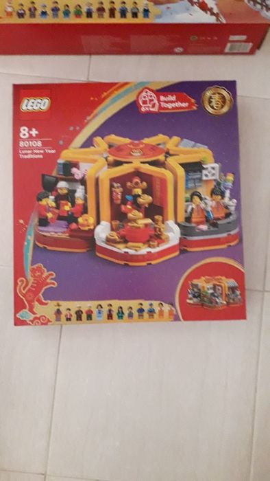 Lego da série ano chinez 80108 e 80109, novos e selados