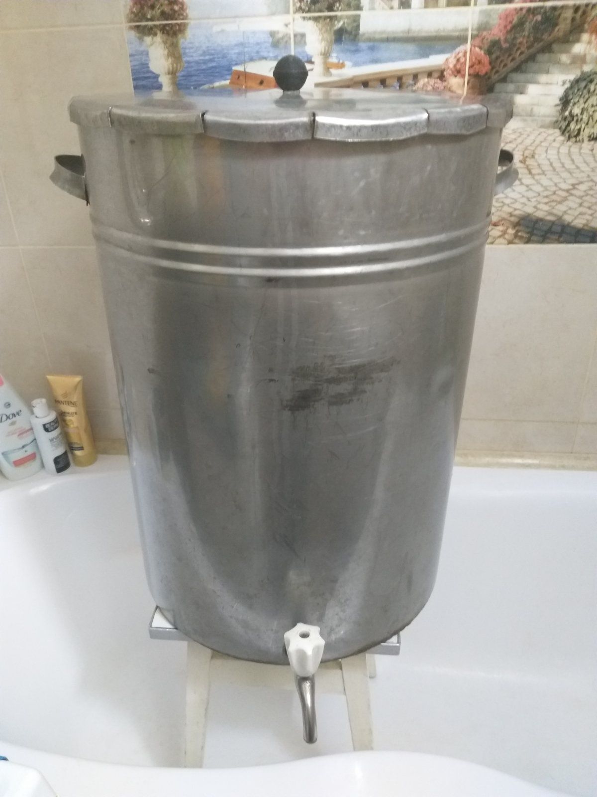 Ёмкость для питьевой воды из нержавеющей стали (80 литров)