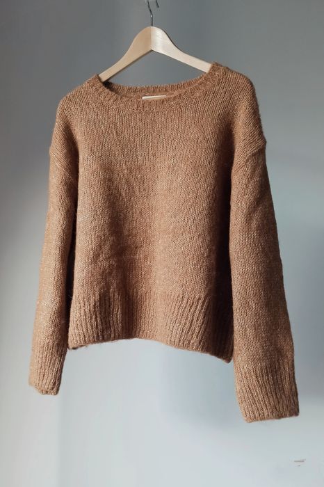 Wełniany sweter H&M oversize wełna alpaka