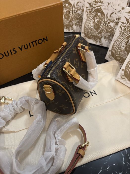 Nowa skórzana torebka mini speedy Louis Vuitton LV