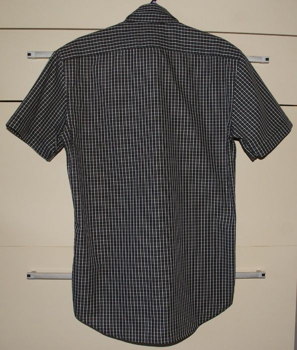 Koszula męska/juniorska ANGELO LITRICO (C&A), S, krótki rękaw,w kratkę