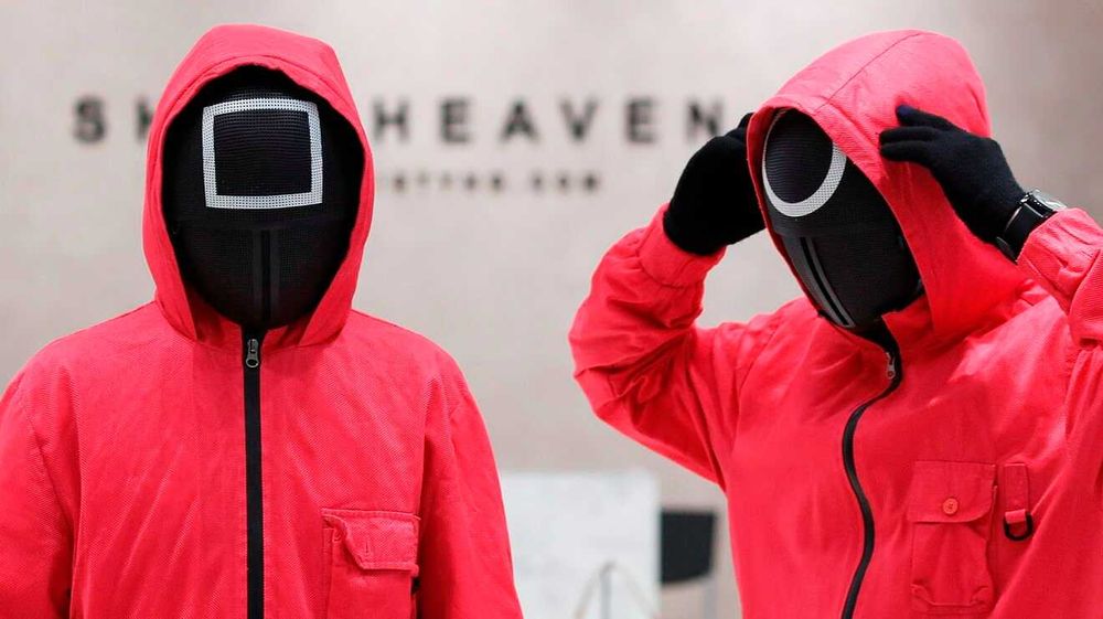 Маска Ведущего Охранника Квадрат Круг Треугольник ИГРА В КАЛЬМАРА ОПТ