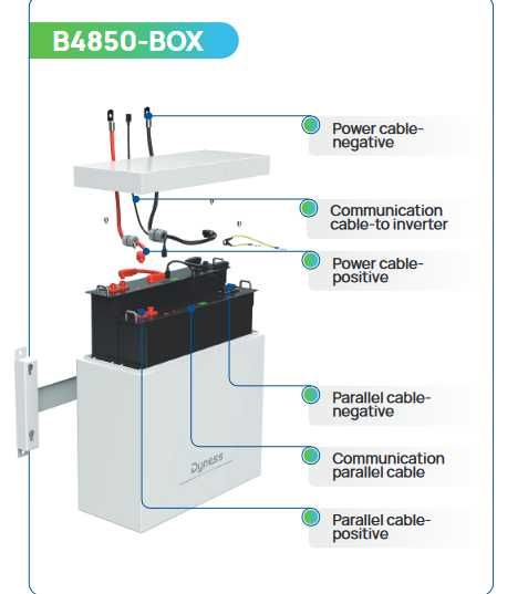 Корпус для 2-х акумуляторних батарей Dyness B4850-BOX