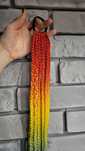 Afrogumka warkoczyki na gumce handmade