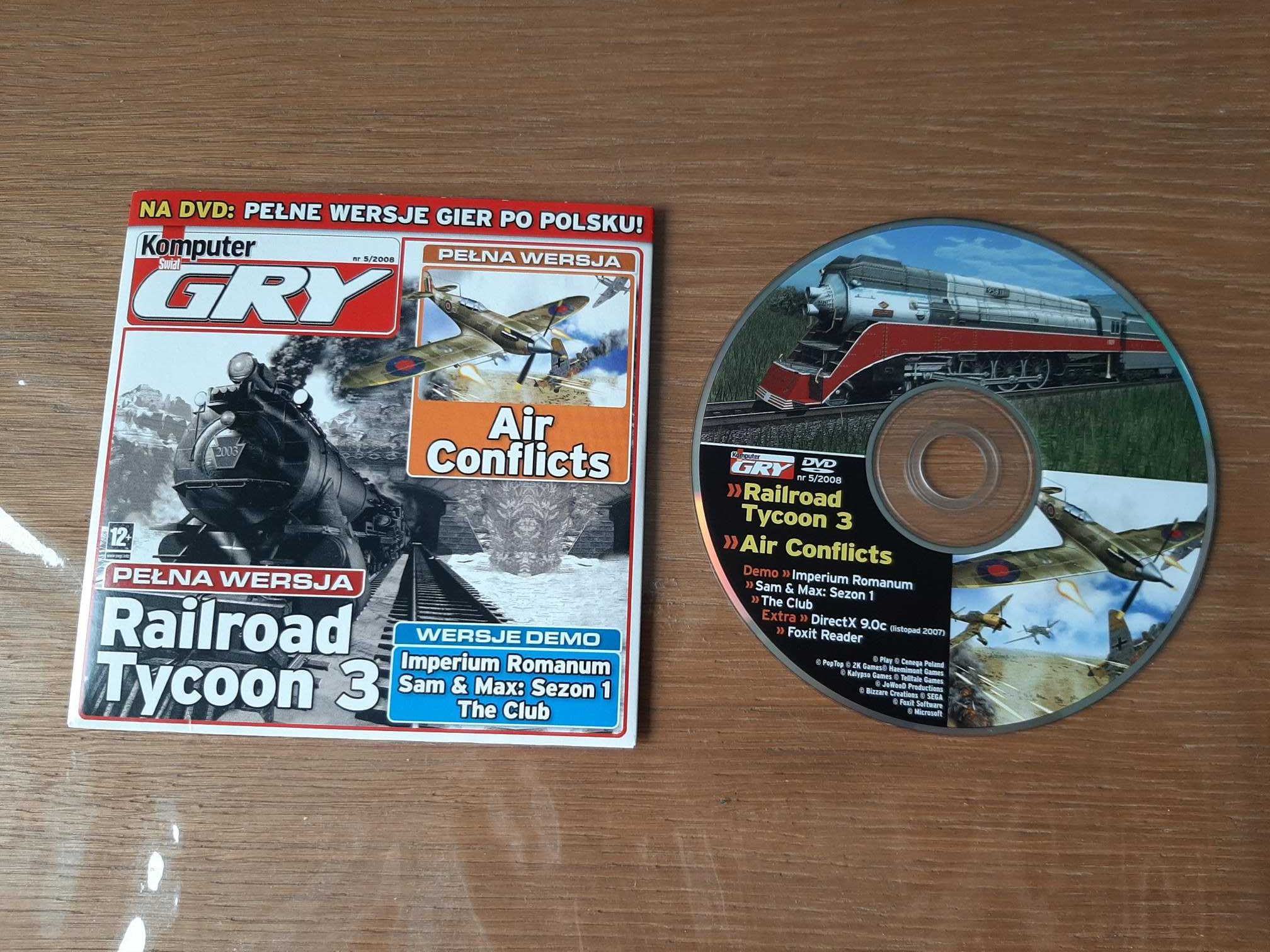 Air Conflicts, Railroad Tycoon 3, pełne wersje gier po polsku
