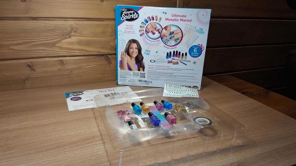 Zestaw do zdobienia paznokci Cra-Z-Art Shimmer 'n Sparkle Metallic
