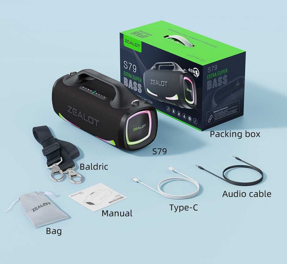 Zealot s79 100w Głośnik bluetooth