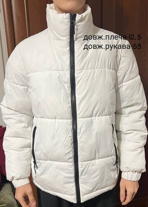 Куртка біла демісезон/ тепла зима