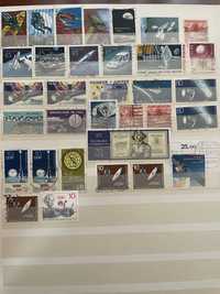 Почтовые марки Космос подборка США,  ФРГ гашеные