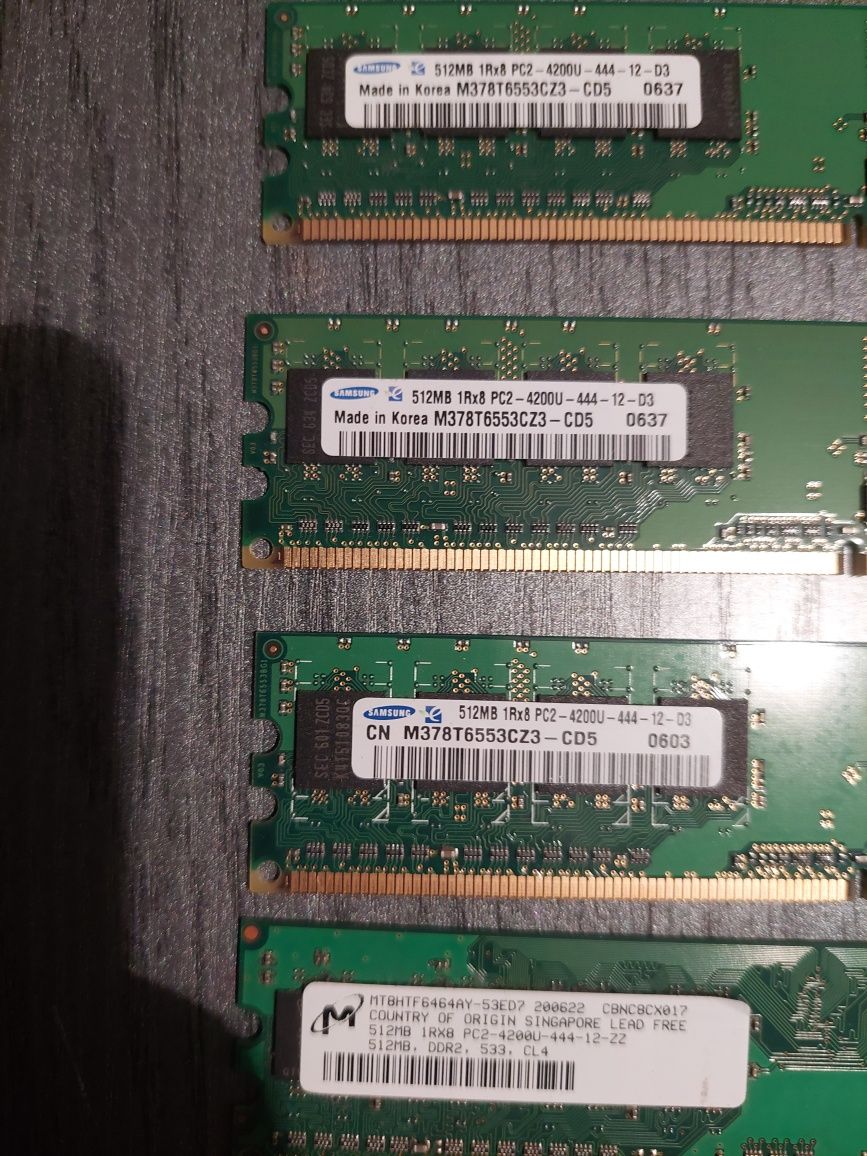 Pamięć RAM samsung DDR2 4x512MB CL4 2GB