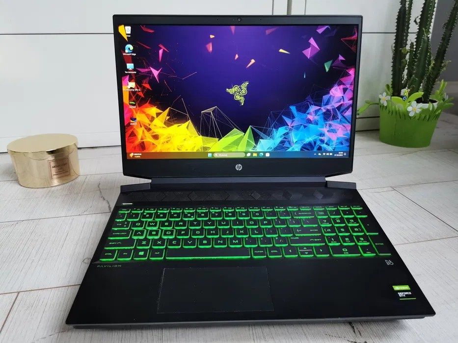 HP Gtx1650ti 20GB i5 10gen SSD512GB laptop gamingowy IPS 16.1''