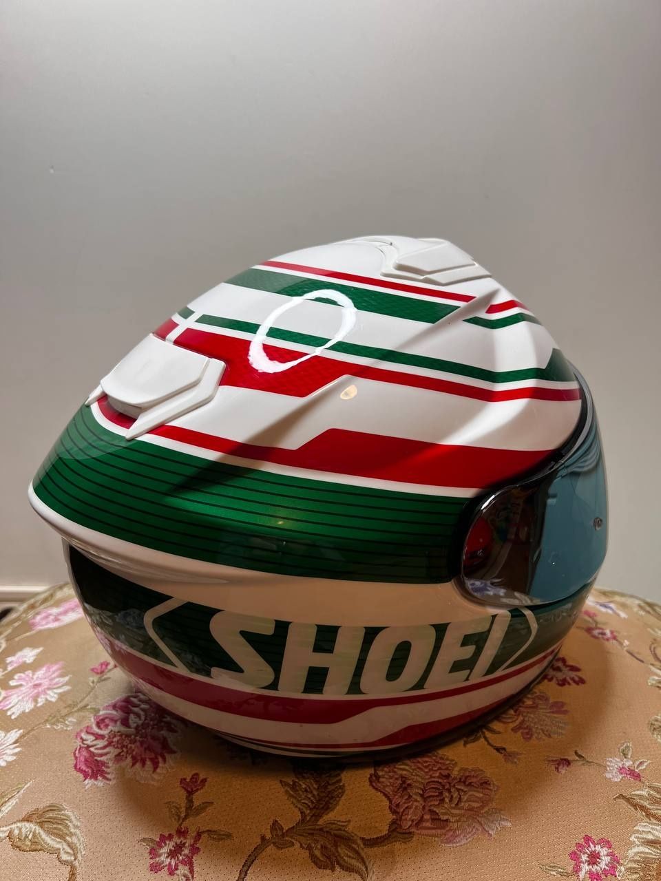 Shoei GT Air TC-4, Шолом, шлем, зелений, червоний, білий