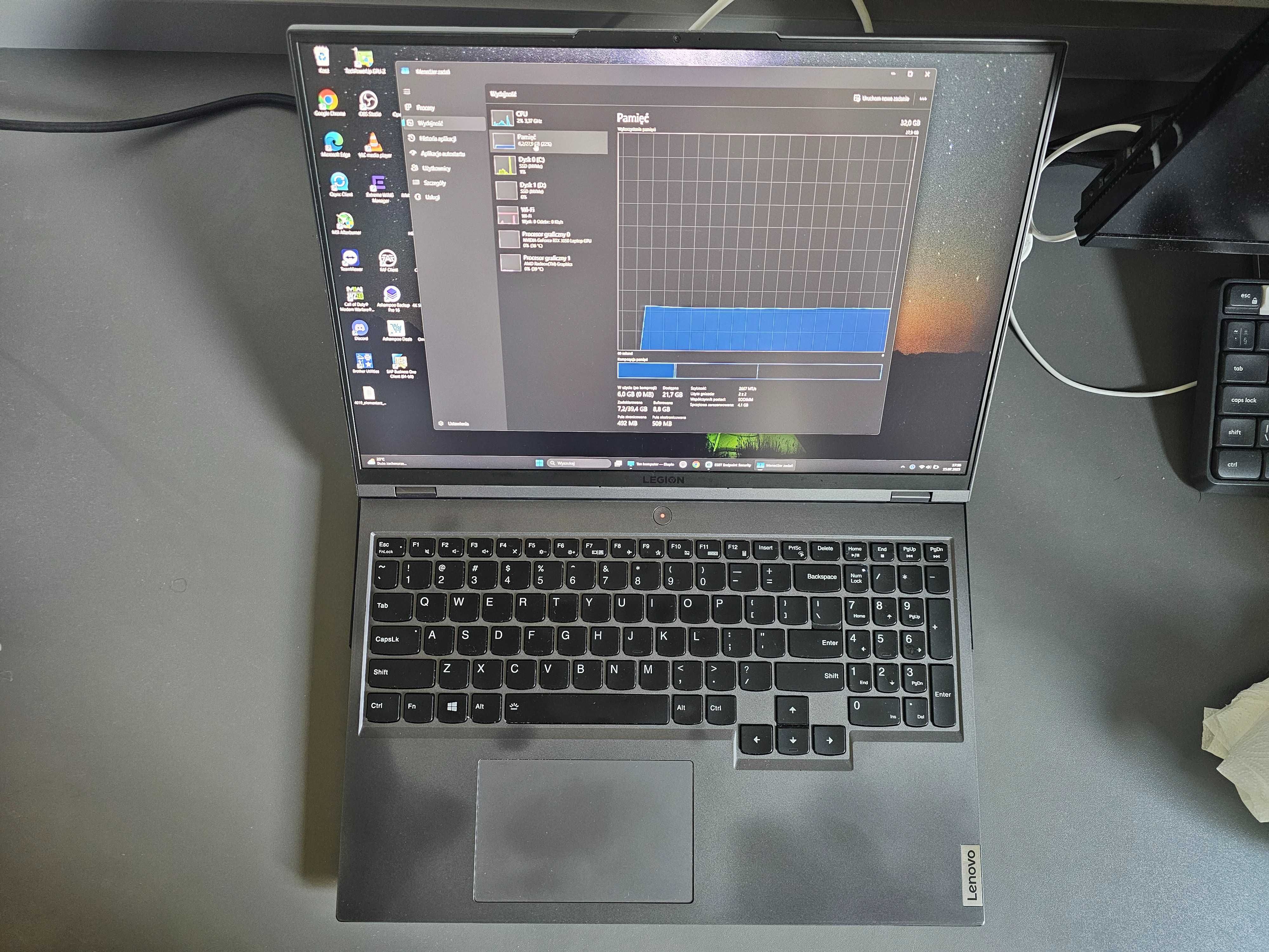 Lenovo Legion 5 Pro-16 Ryzen 5 32GB 1 TB NVME RTX3050