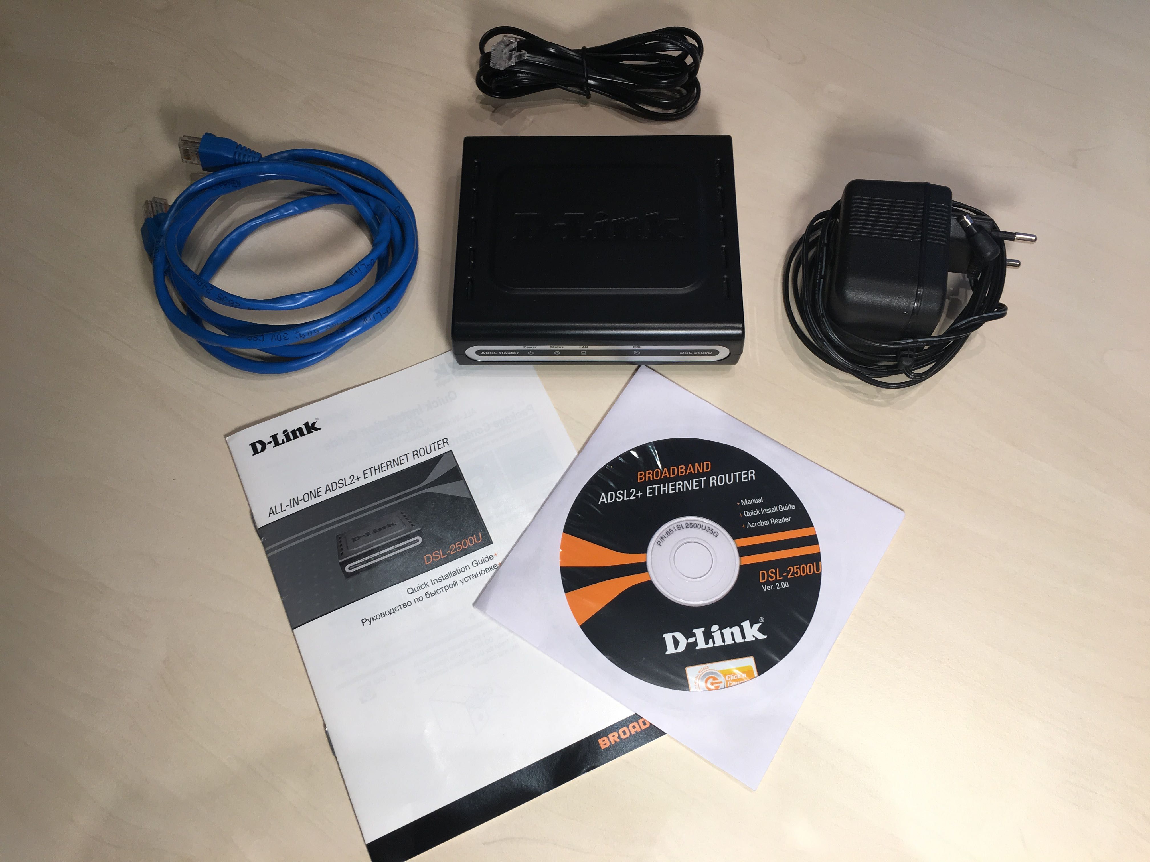 Маршрутизатор (роутер, модем) D-Link DSL-2500U