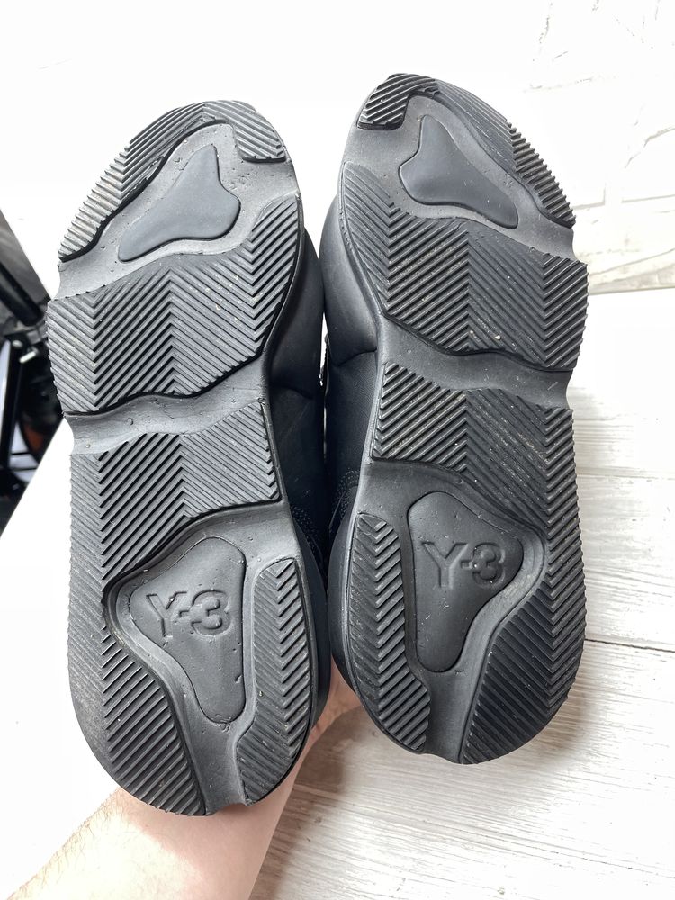 Крутейшие черные кроссовки adidas Y-3 Kaiwa Triple Black оригинал