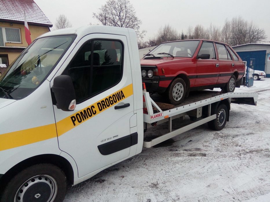 Pomoc Drogowa Zabrze 24H Laweta Holowanie PL UE Transport Maszyn do 6T