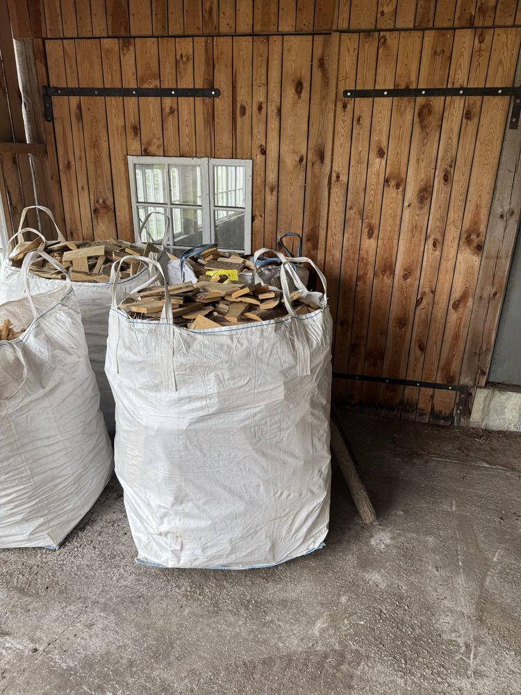 Drewno opałowe sosnowe pakowane w bigbag