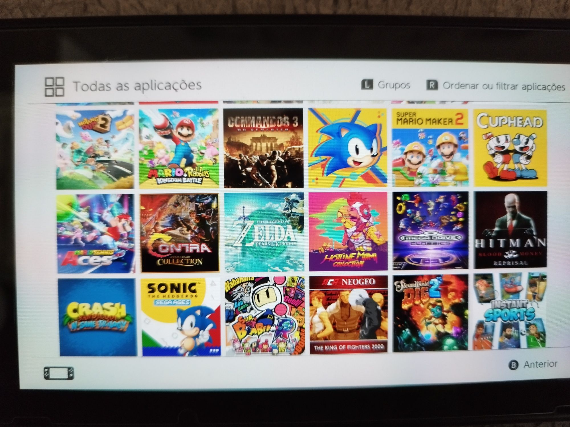 Nintendo Switch Desbloqueada com comando Pro