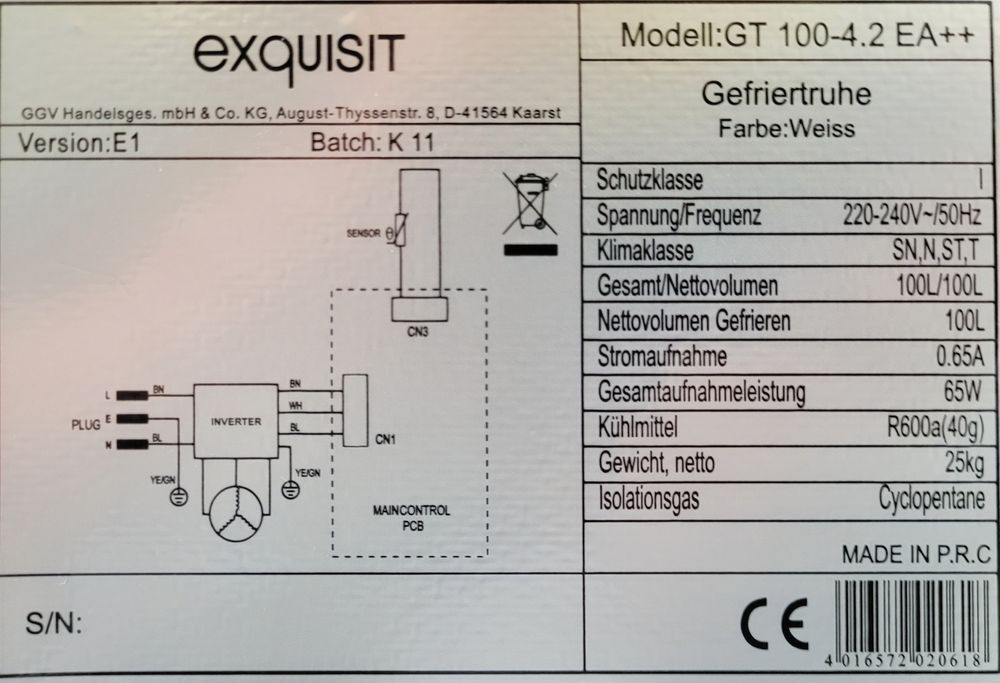 Sprzedam Zamrażalkę firmy exquisit z możliwością dostawy