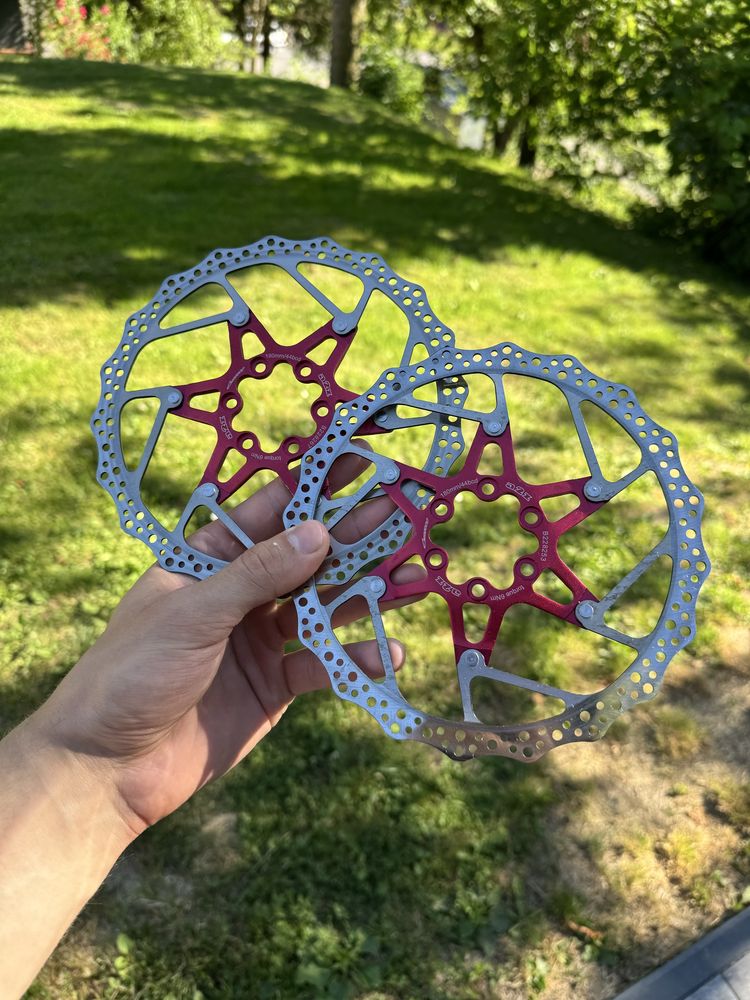 Komplet tarcze hamulcowe A2Z 180mm czerwone