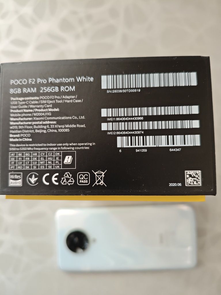 Poco f2 pro Phantom White 8/256