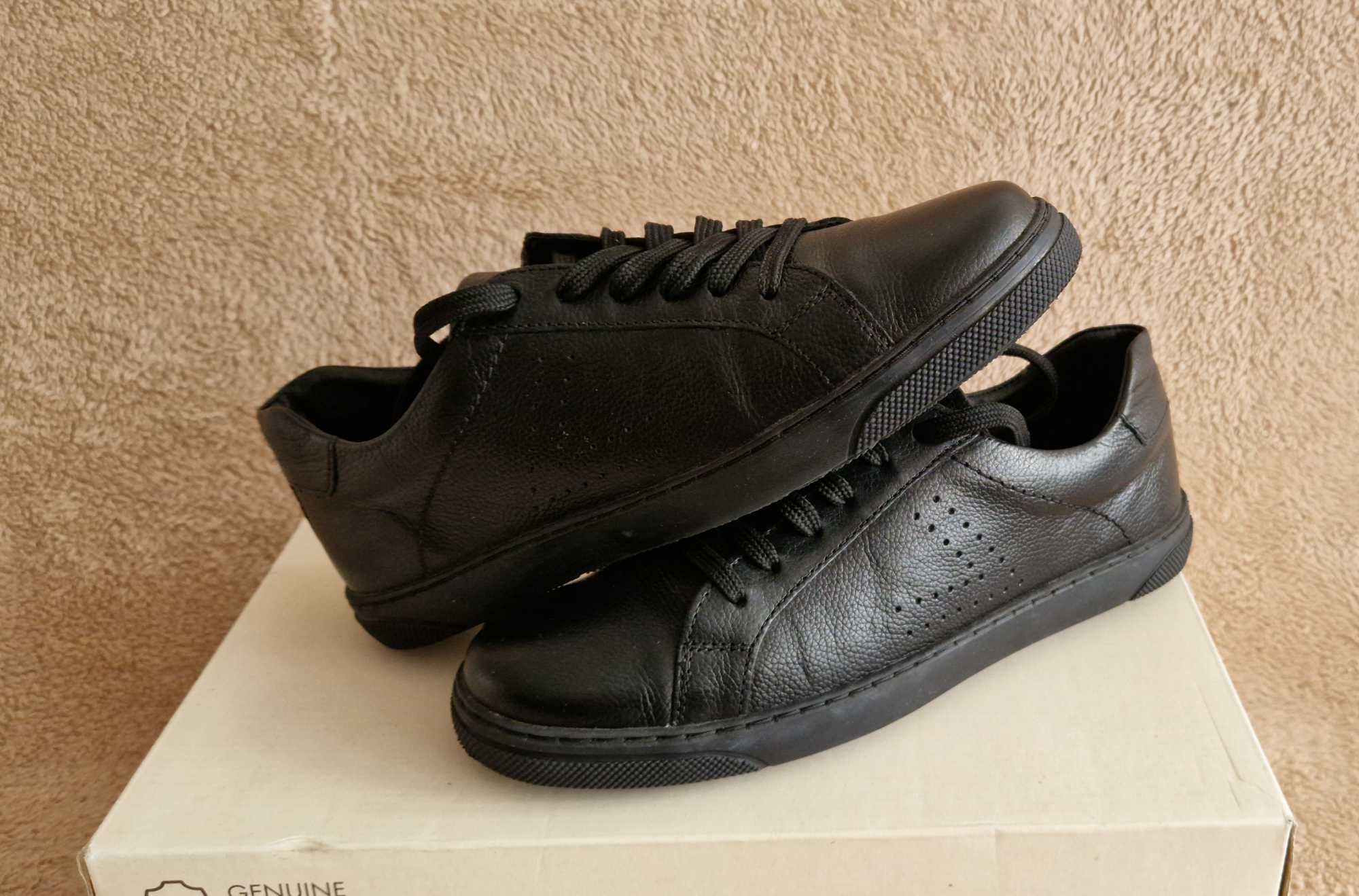 Sneakersy damskie skóra licowa, Lasocki, czarne, rozm. 37, GWARANCJA !